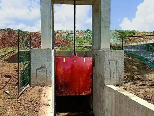 铸铁镶铜方闸门 方形结构 镶铜止水 工业级品质 规格可定制产品实物图